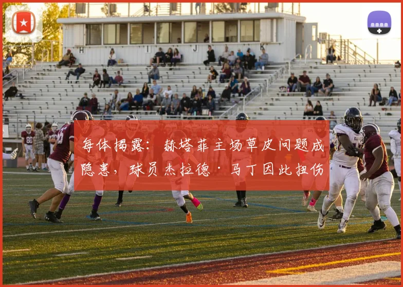 每体揭露:赫塔菲主场草皮问题成隐患,球员杰拉德·马丁因此扭伤